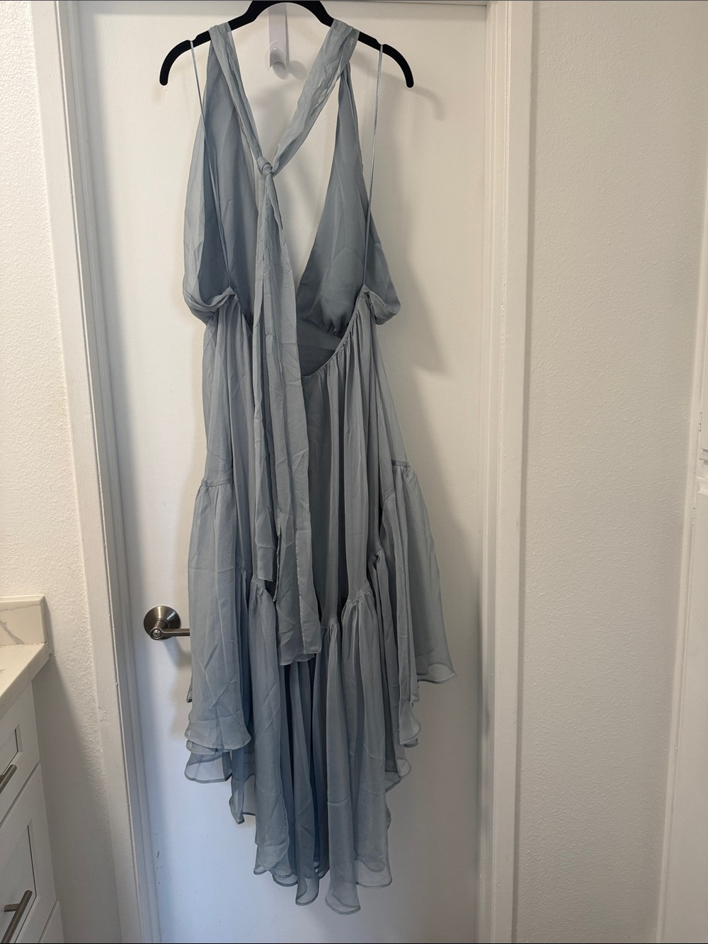 BARDOT x REVOLVE | Leona High Low Ruffle Dress in Cornflower - Picture 5 of 6